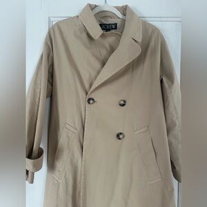 J. Crew Double-Breasted Tan Trench Coat